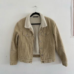 Brandy Melville Corduroy Sherpa Jacket
